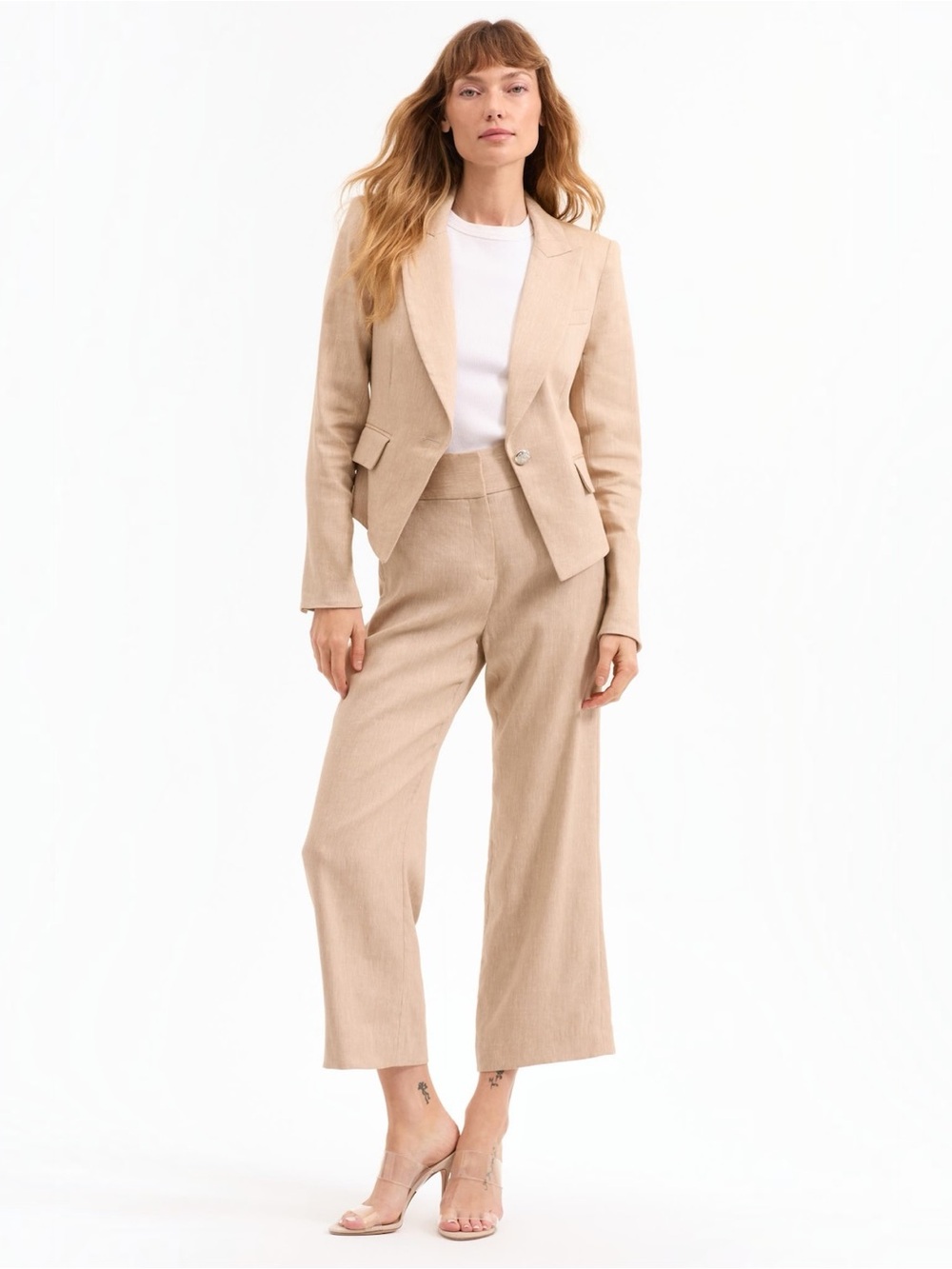 Veronica Beard Hosanna Linen-Blend Dickey Jacket - Picture 2 of 16